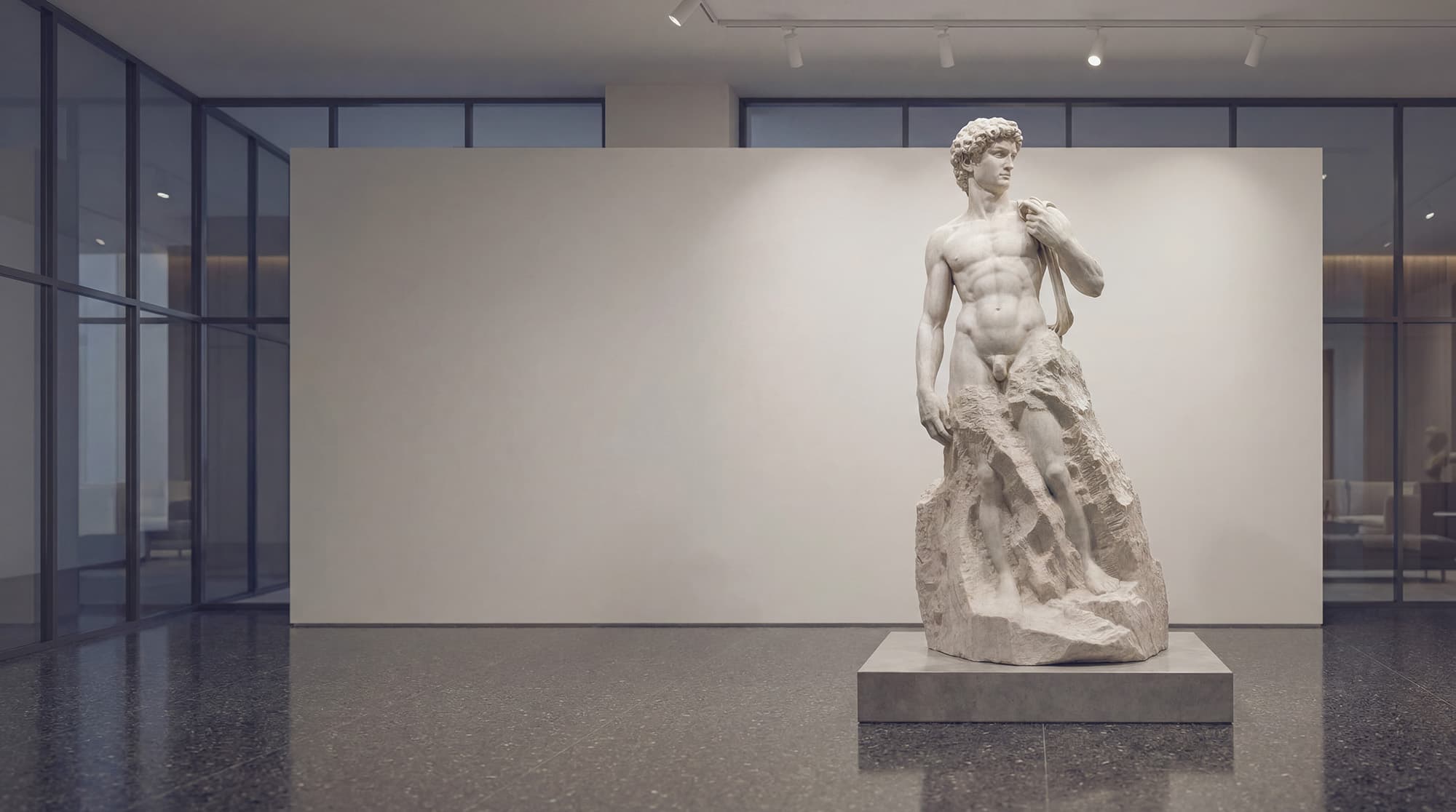 Michelangelo's David — the form revealed, not constructed